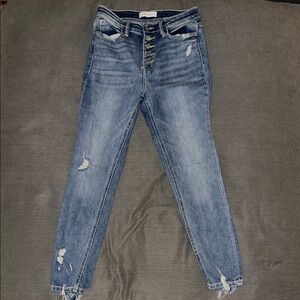VERVET BY FLYING MONKEY Blue Skinny Jeans